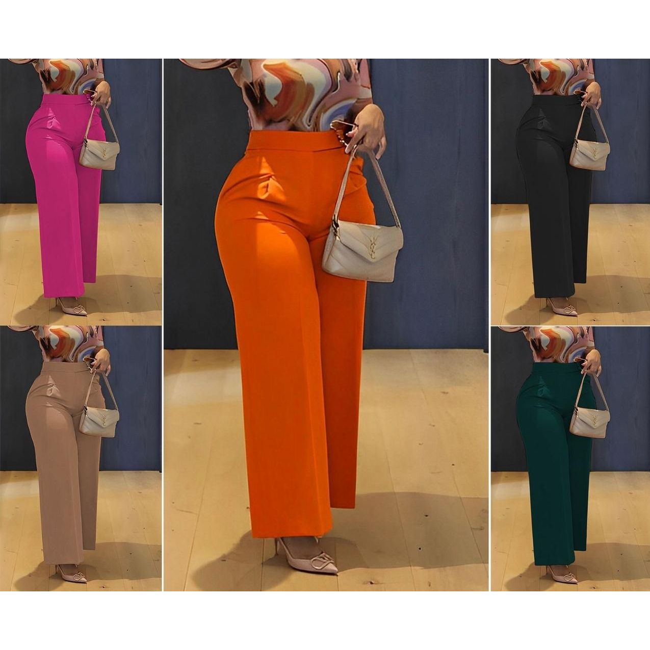 Retro Chic Waist Pants - Image 2