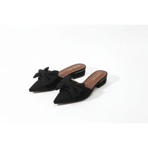 Chic Bow Slip Sandals