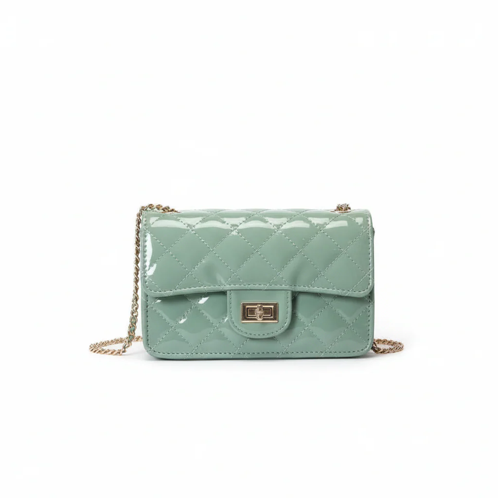 Luxe Quilted Shoulder Bag - Image 5